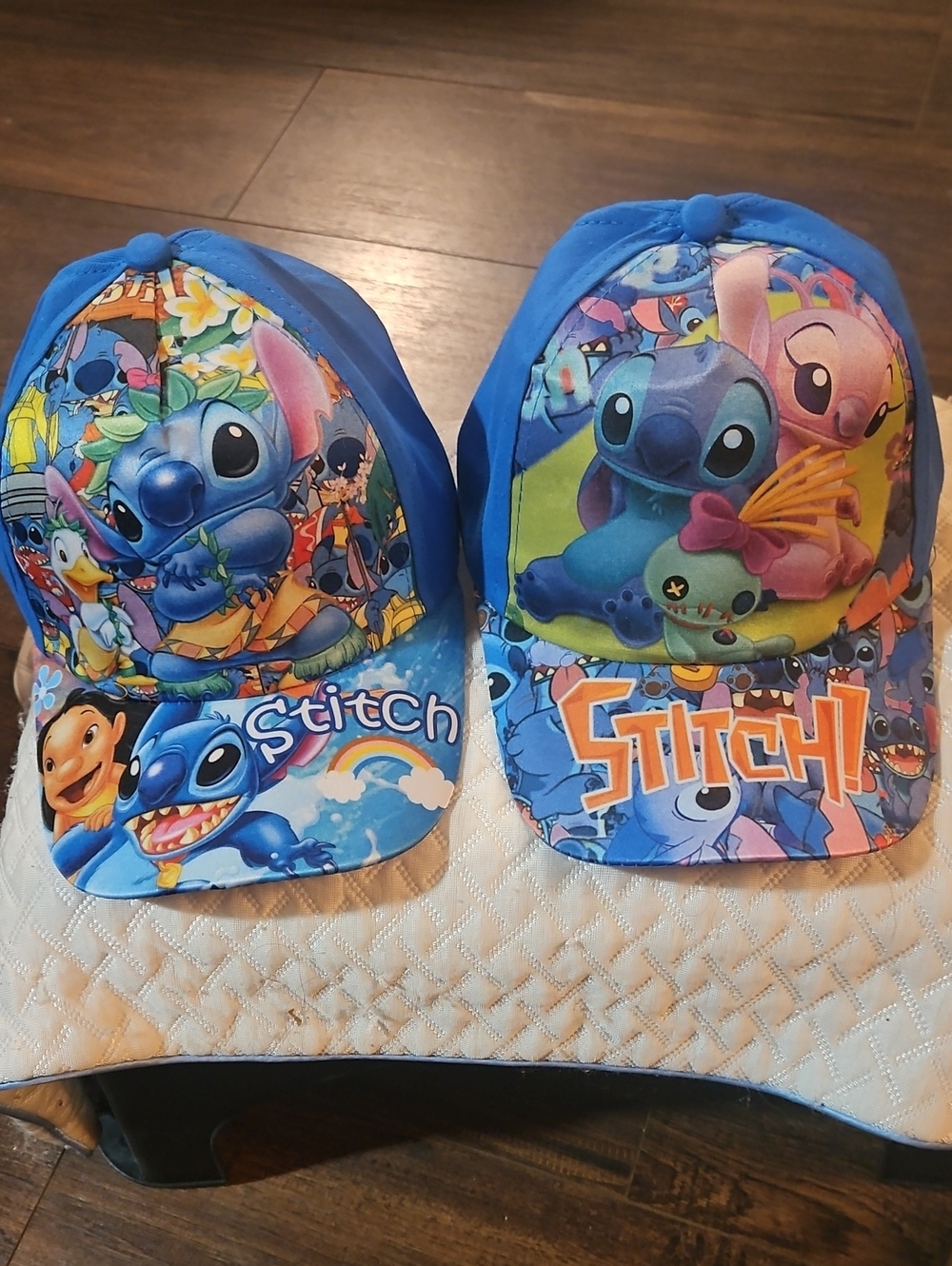 Disney Stitch Kids Graphic Hats 2-Pack Blue & Multicolor